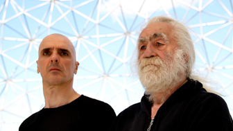 Dominik Pagacz (Méphistophélès) et Georges Molnar (Faustus) dans 'Faustus; incident 375'. Segment 3. 2013.